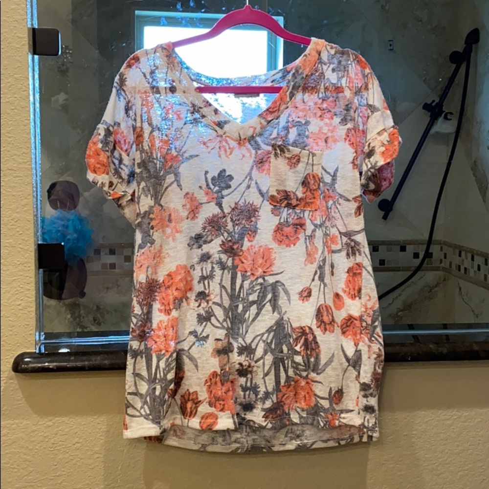 floral blouse